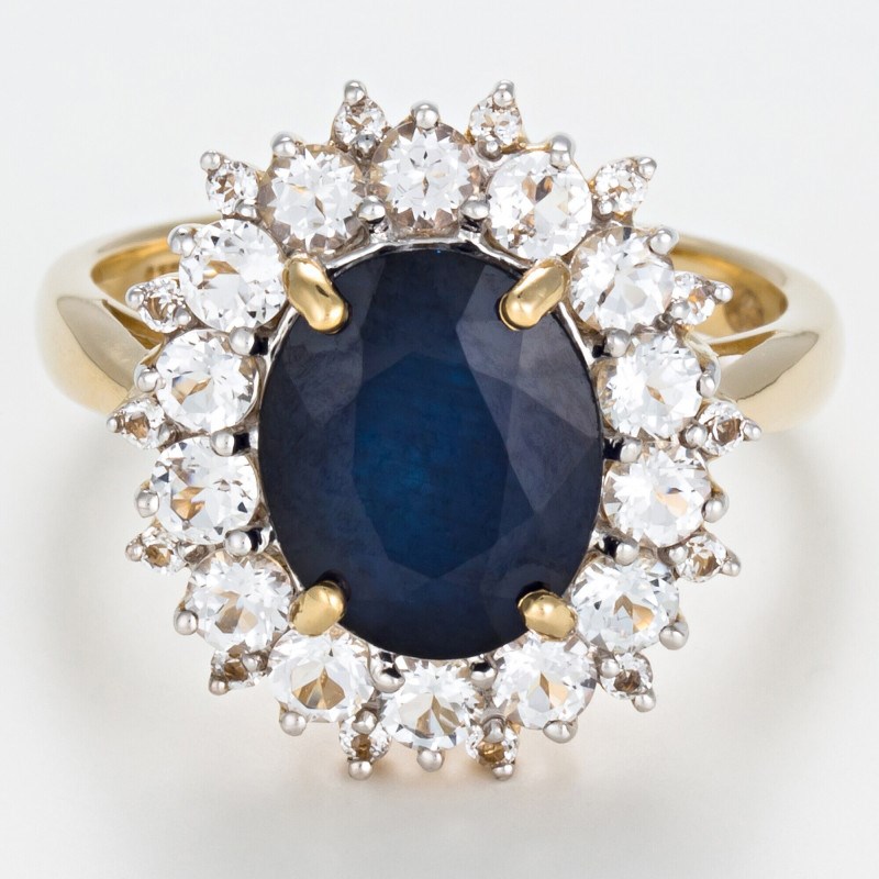Bague 'Craquante' Or jaune et Saphir - vue 3