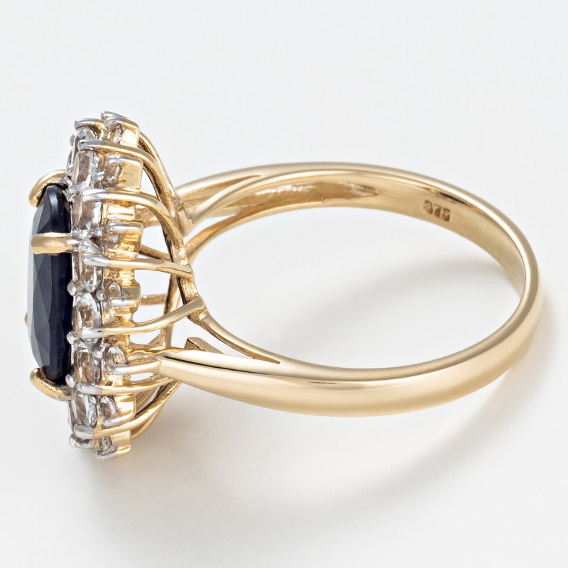 Bague 'Craquante' Or jaune et Saphir - vue 4