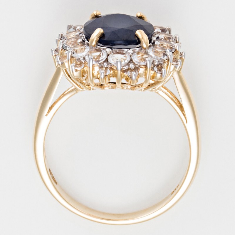Bague 'Craquante' Or jaune et Saphir - vue 5
