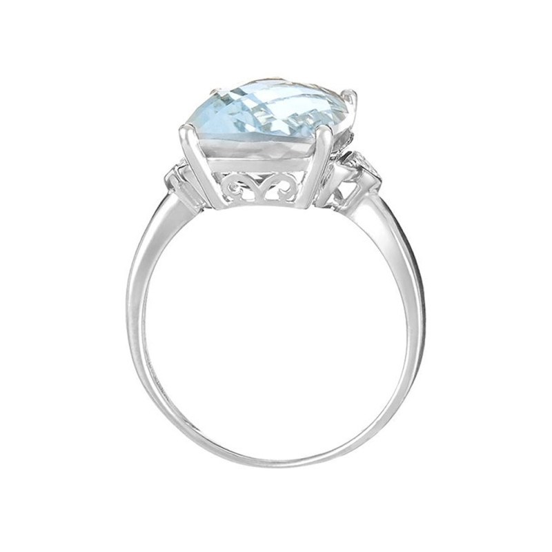 Bague 'Tessa' Or blanc et Topaze - vue 3