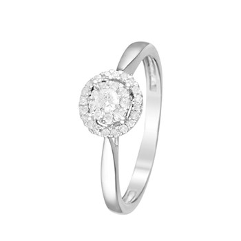 Ring ' Ophélie' Witgoud en Diamant