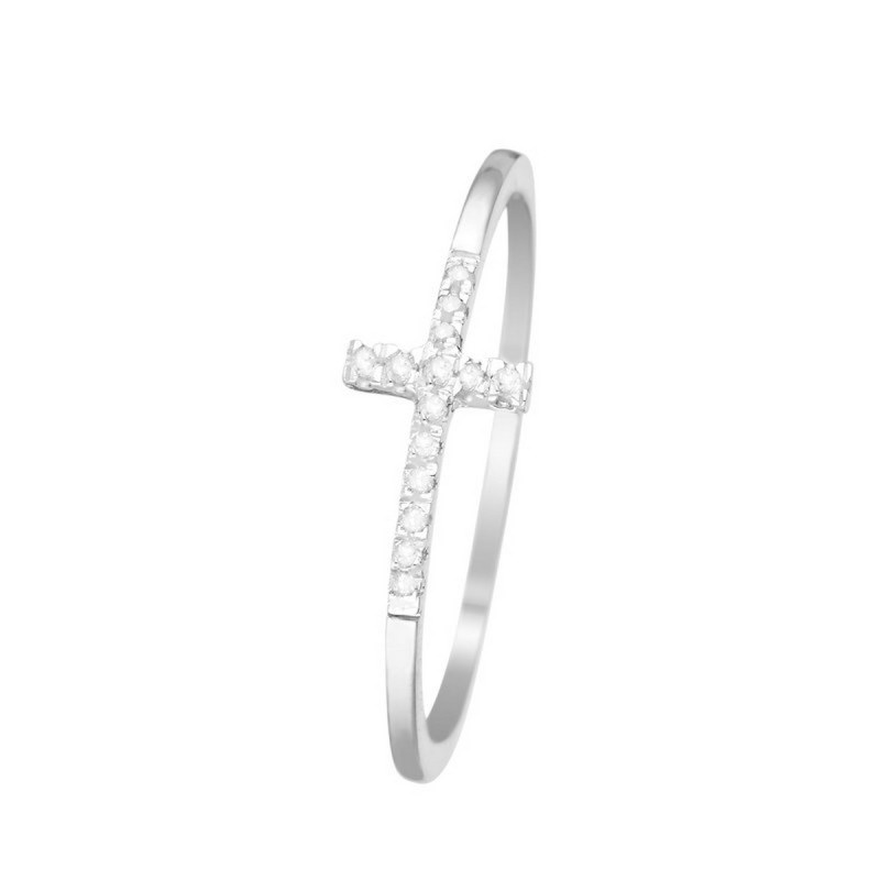 Bague ' Colombe' Or blanc et Diamant