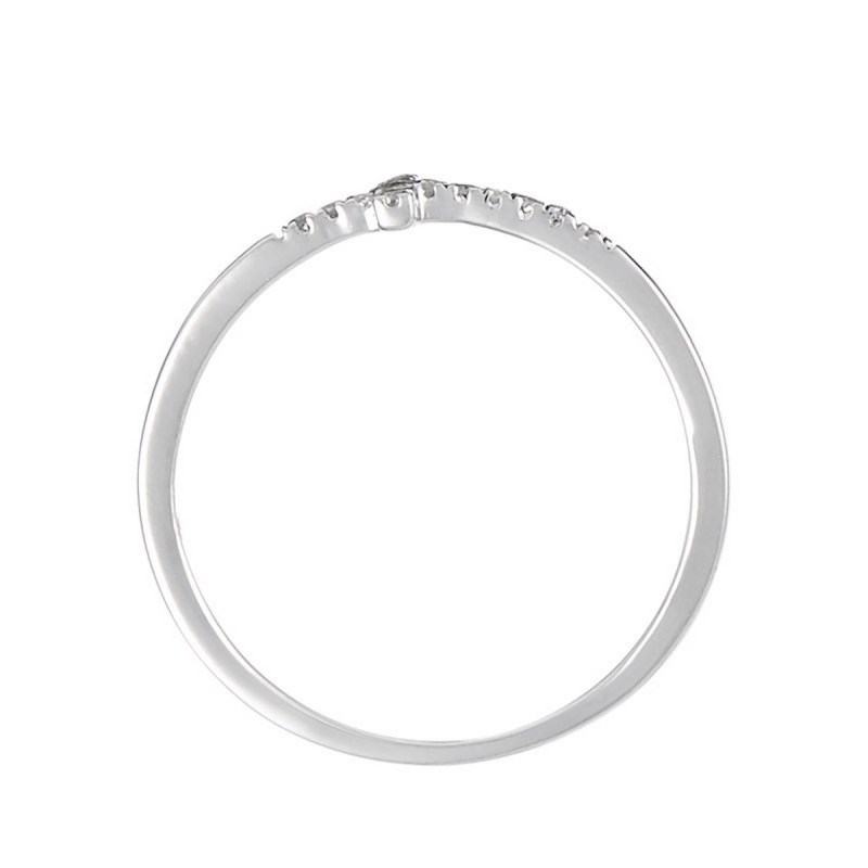 Bague ' Colombe' Or blanc et Diamant - vue 3