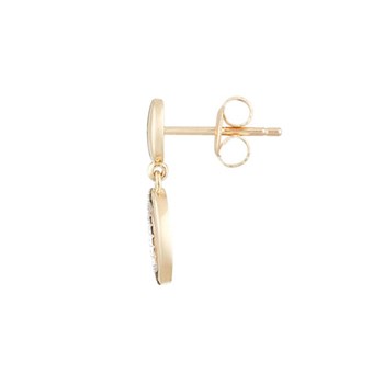 Boucles d'oreilles Or Jaune 375 et Diamants