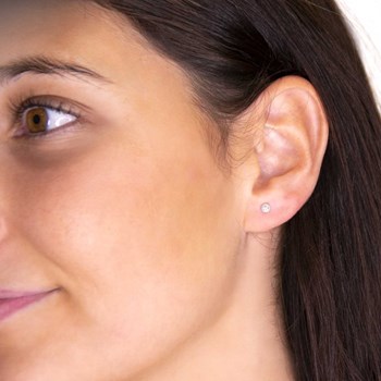 Boucles d'oreilles 'Syana' Or jaune et Diamant