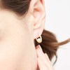 Boucles d'oreilles Or Jaune  et Perle - vue V2