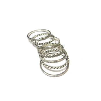 Bague Ethnique Semainier en Argent 925