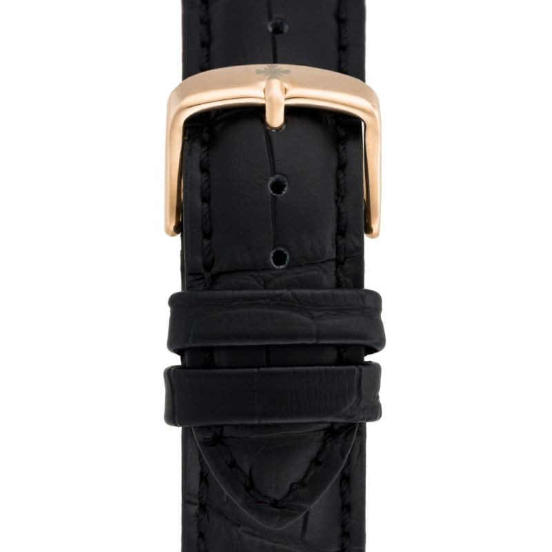 Montre Louis Cottier STORYMATIC Automatique 43 mm Blanc boitier rosé - bracelet noir - HB34333C2BC1 - vue 3