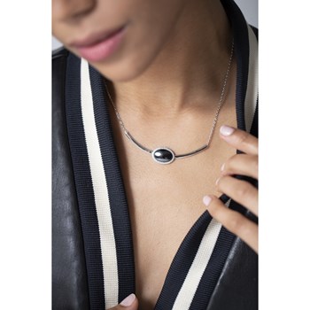 Collier en Argent 925 millièmes et oxyde de zirconium - blanc brillant