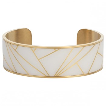 Bracelet en Acier 316L et laque - jaune brillant