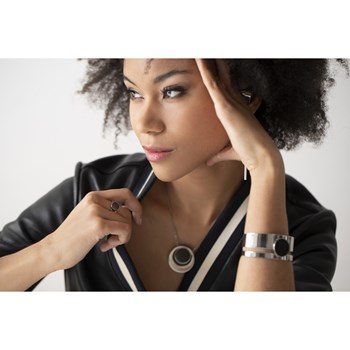Bague en Acier 316L - blanc brillant