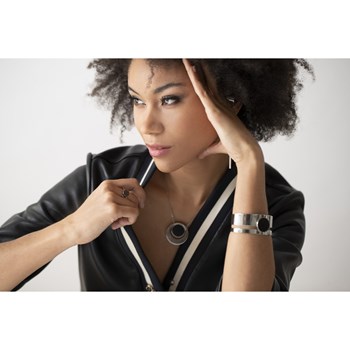Bague en Acier 316L - blanc brillant