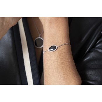 Bracelet en Argent 925 millièmes et oxyde de zirconium - blanc brillant