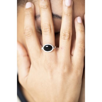 Bague en Argent 925 millièmes et oxyde de zirconium - blanc brillant