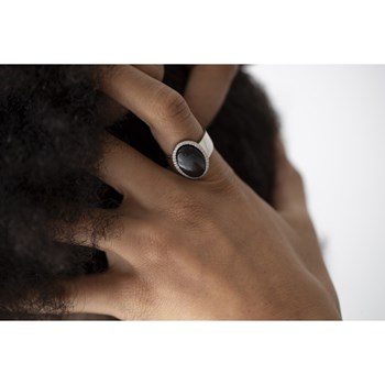 Bague en Argent 925 millièmes et oxyde de zirconium - blanc brillant