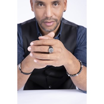 Bague en Acier 316L - gris vieilli