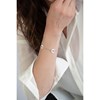 Bracelet souple multi-motifs en Argent 925 millièmes et céramique - blanc brillant - vue V2