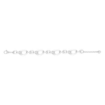 Bracelet souple multi-motifs en Acier 316L - blanc brillant