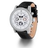 Montre chronographe squelette avec date bracelet cuir collection horlogère française OCTAVE - vue V2