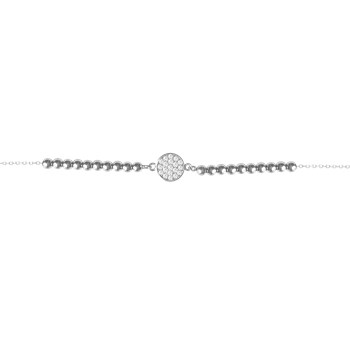 Bracelet argent 925 oxyde et perles fantaisie