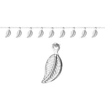 9-leaf silver bracelet 925