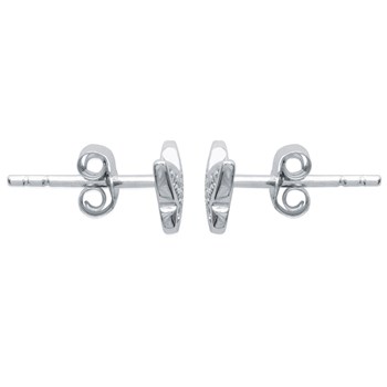Boucles d'oreilles papillon oxyde de zirconium Argent 925 Rhodié