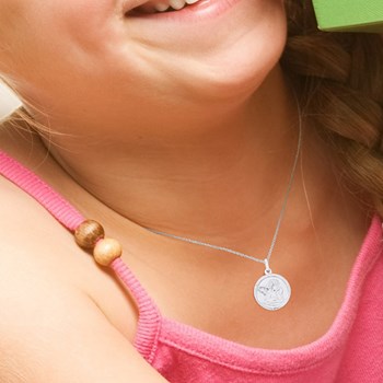 Pendentif MÉDAILLION ANGE - Argent 925
