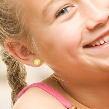 Boucles d'Oreilles CITRON - Argent 925