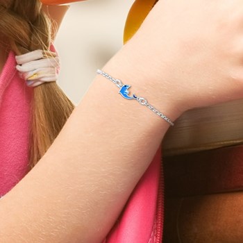 Bracelet DAUPHIN BLEU - Argent 925