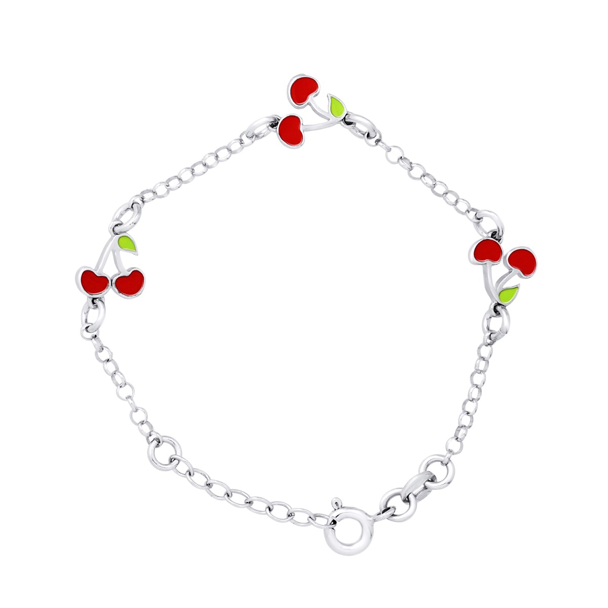 Bracelet 3 CERISES - Argent 925