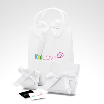Bracelet GOURMETTE AJOURÉ COEUR & BRELOQUE COEUR - Nylon rose - Argent 925