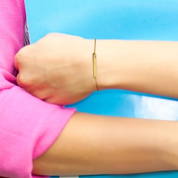 Bracelet Gourmette & Coeur Ajouré - Or Jaune