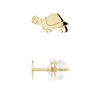 Boucles d'Oreilles TORTUE - Or Jaune