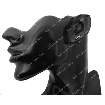 925 Rhodium Silver infinity earrings