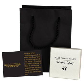 Collier petit ourson Plaqué OR 750 3 microns