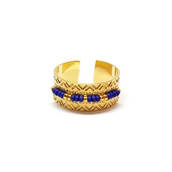 Bague Icate bleu marine