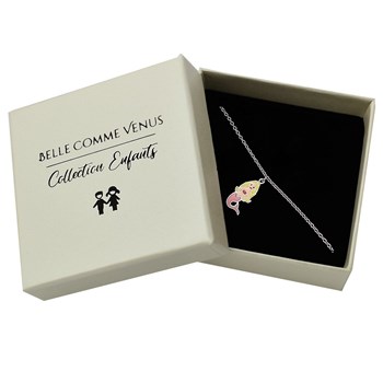 Bracelet sirène émail coloré Argent 925 Rhodié