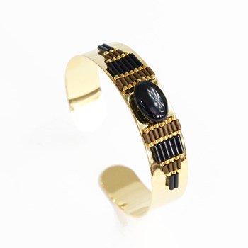 Bracelet Osiris Agate Noire