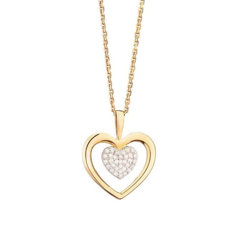 Pendentif 'Enclin Mystique' Or jaune et Diamant