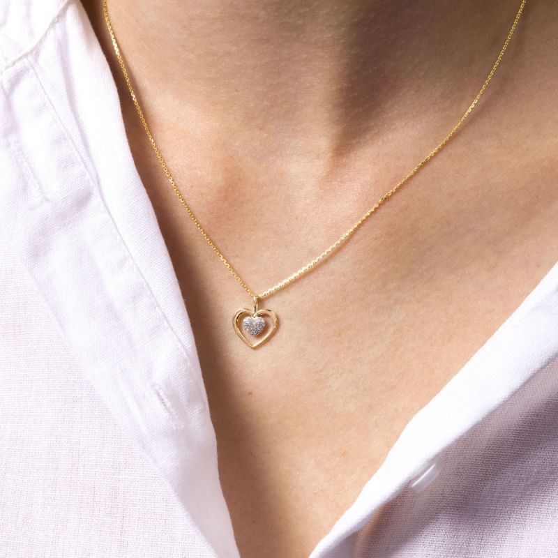 Pendentif 'Enclin Mystique' Or jaune et Diamant - vue 3