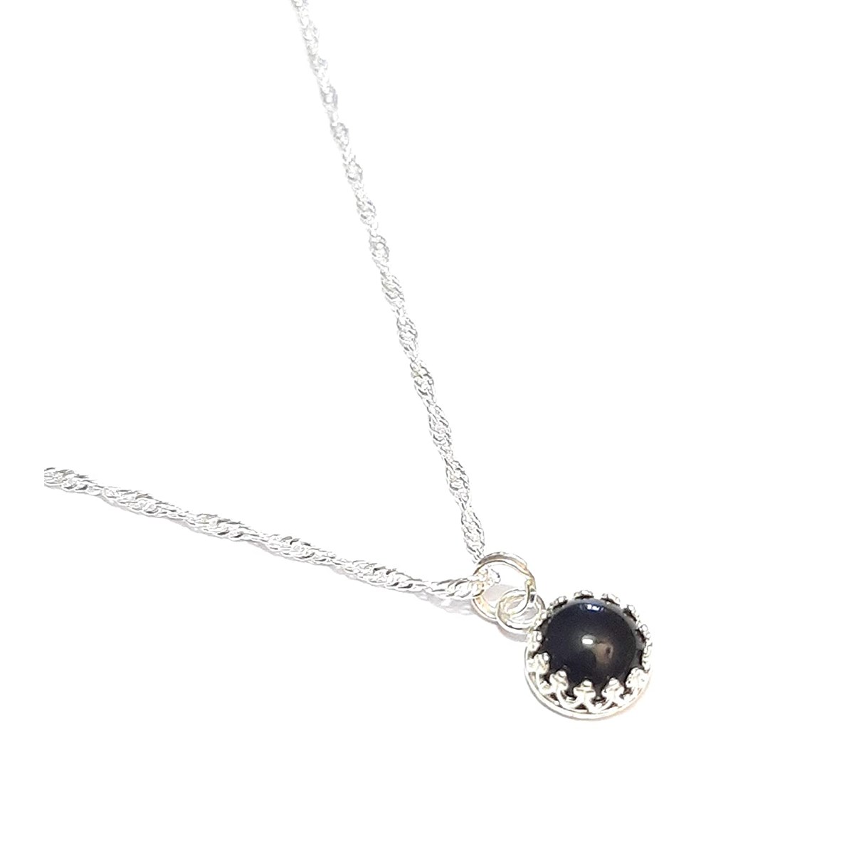 Collier Kariri Onyx Argent 925 - vue 2