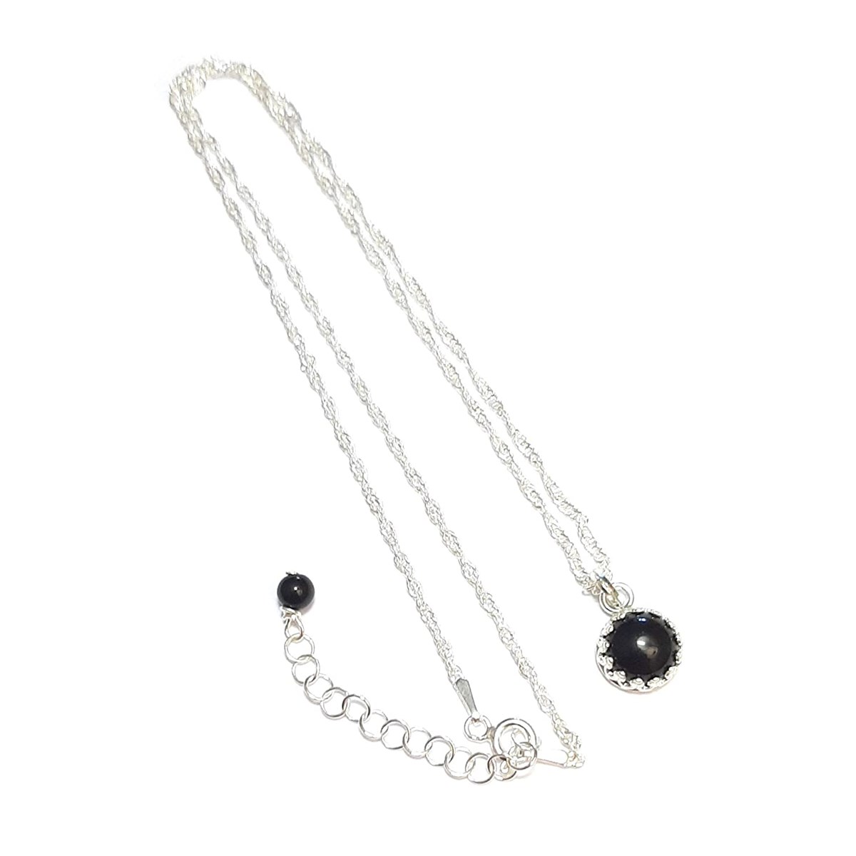 Collier Kariri Onyx Argent 925 - vue 3