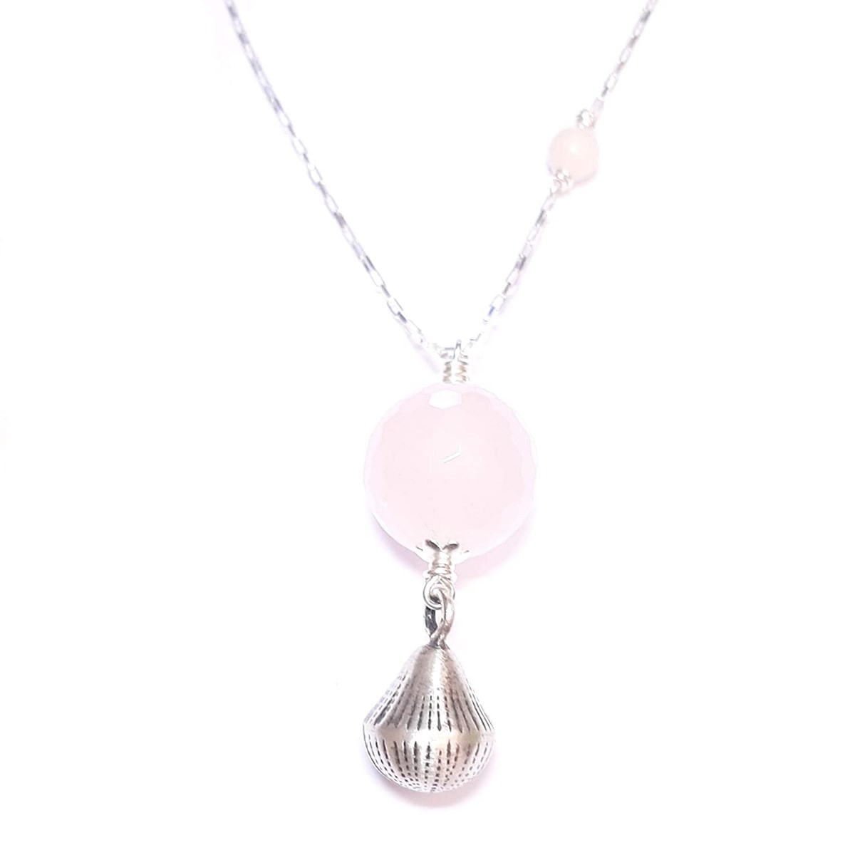 Bola de Grossesse Quartz Rose et Argent 925 - vue 2