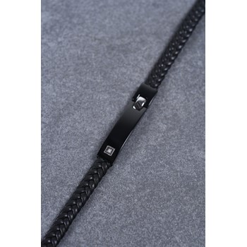 Bracelet souple Christiano en Acier 316L avec diamant blanc