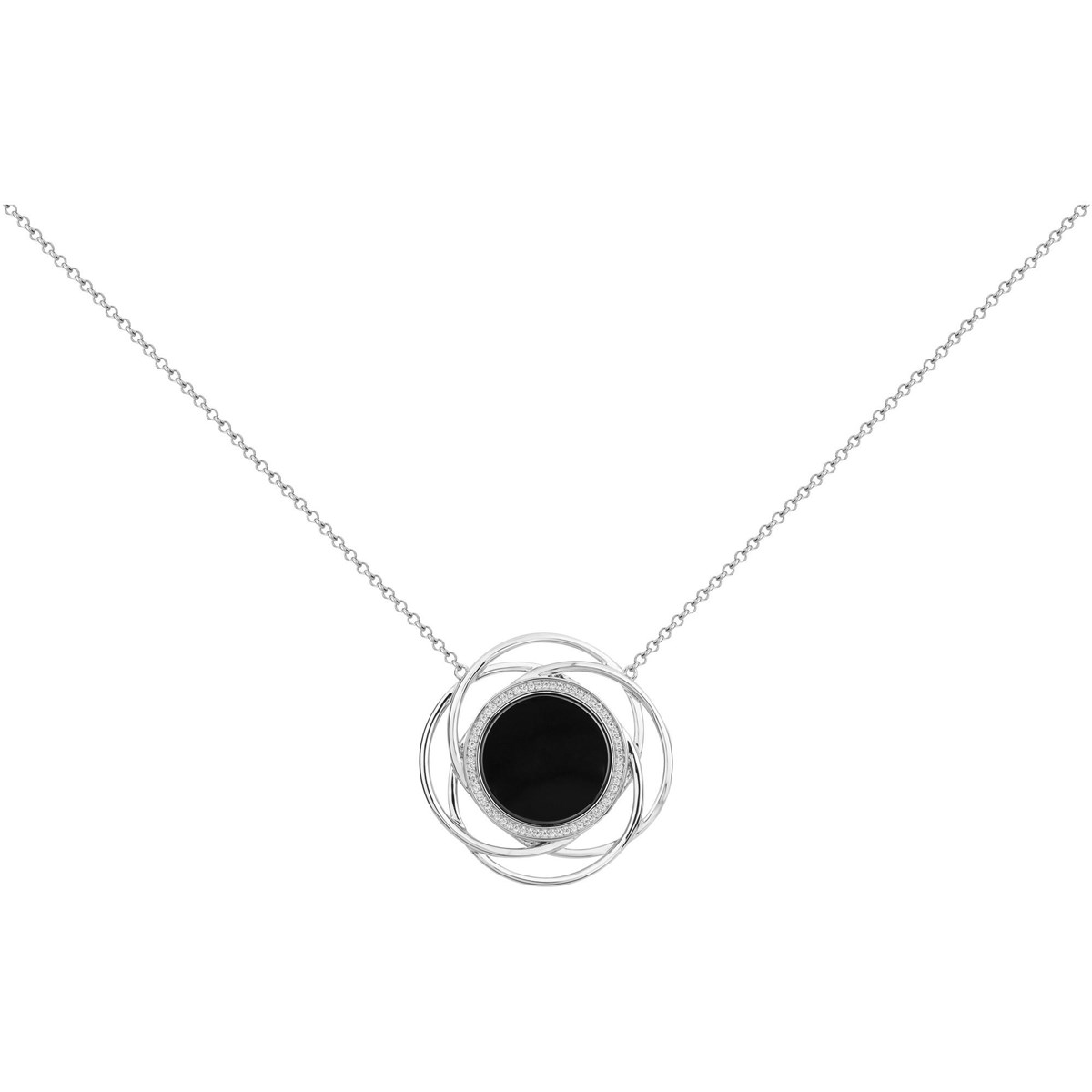 Collier Alexis en Argent avec oxyde de zirconium blanc