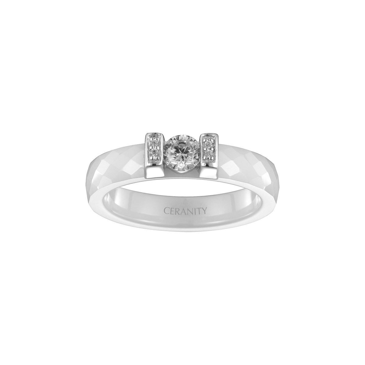 Bague Makayla en Argent avec oxyde de zirconium blanc