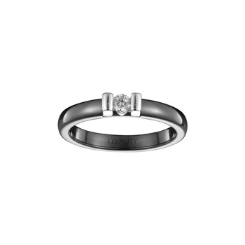 Bague Melody en Argent avec oxyde de zirconium blanc