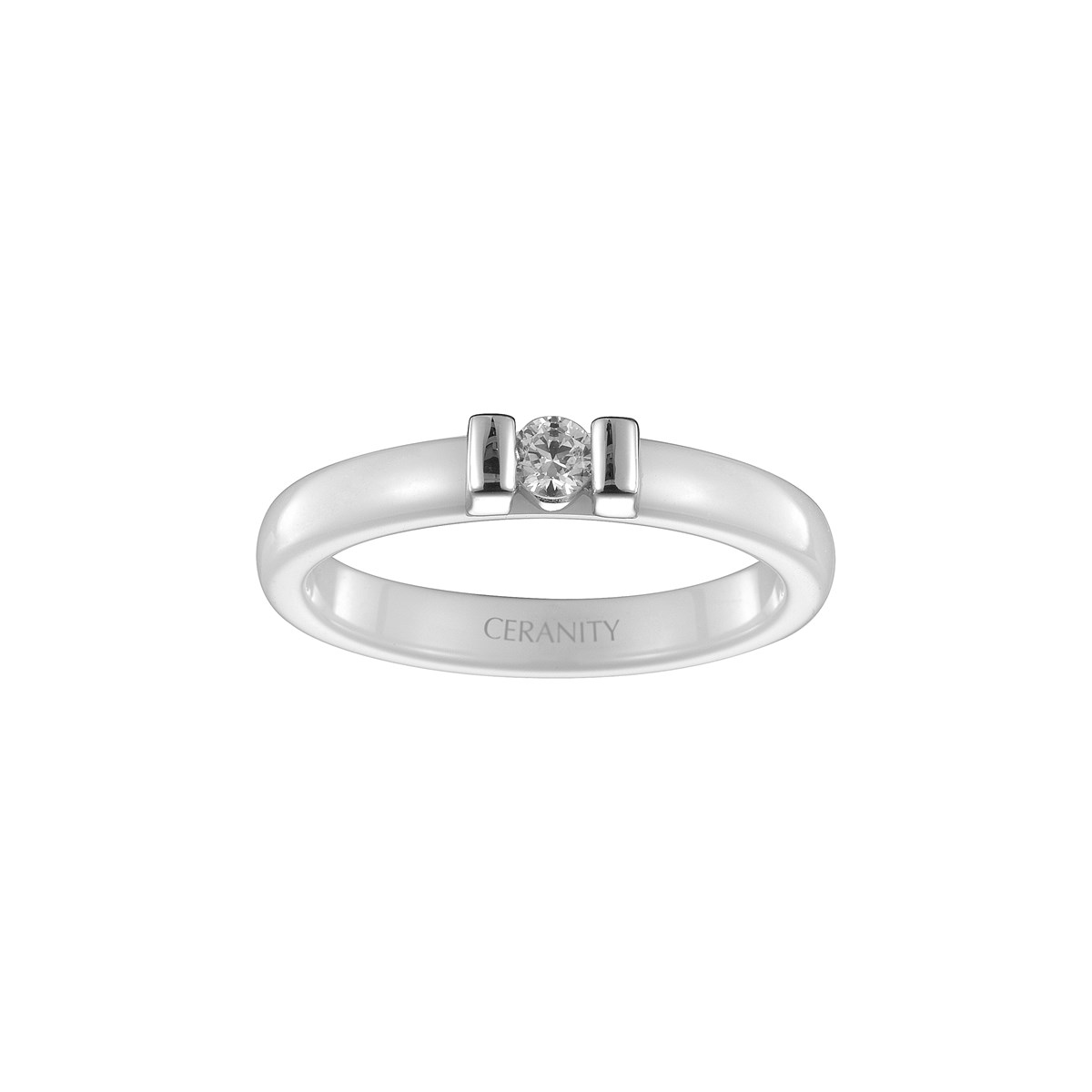 Bague Melody en Argent avec oxyde de zirconium blanc