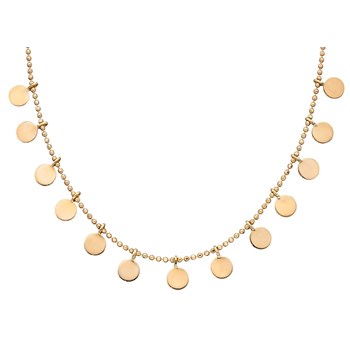 Halsketting in geel goud 375/1000