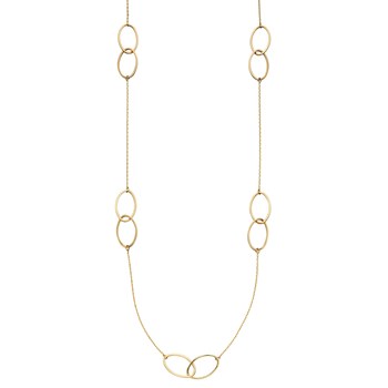 Halsketting in geel goud 375/1000